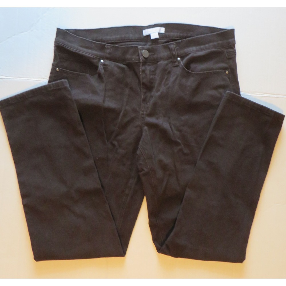 Womens New York & Company Cropped Black Pants Size 6 Regular  33 X 27